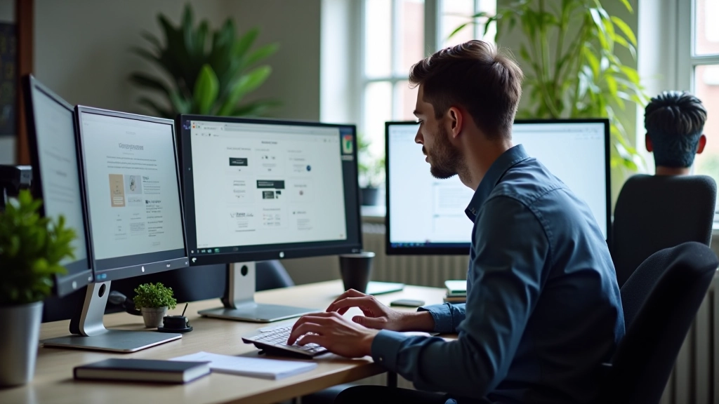 Designer werkt aan responsive website layout