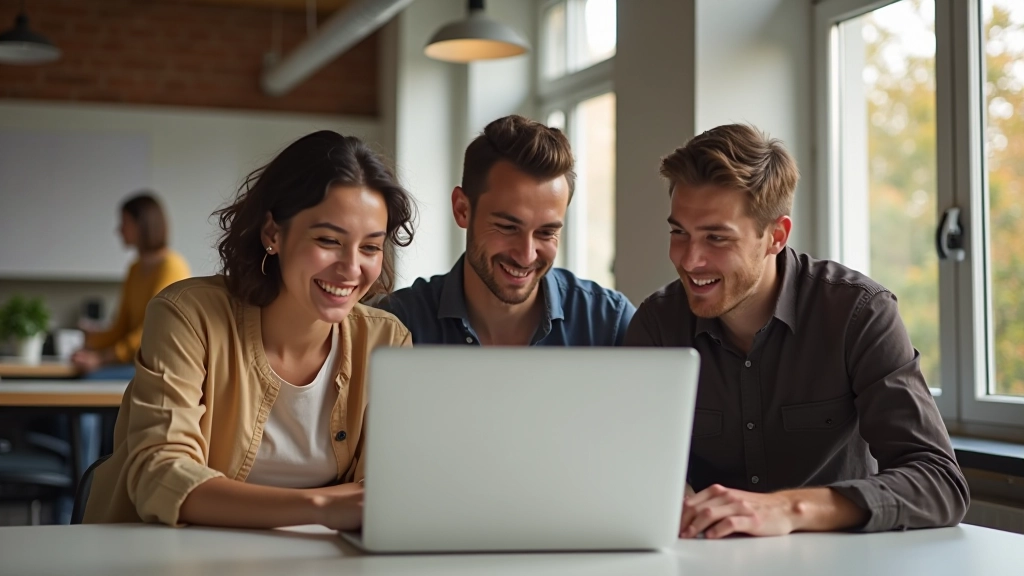 Team werkt aan startup website design